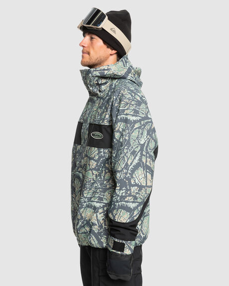 WOODLAND ABSTRACT SEA SPRAY SNOW MENS QUIKSILVER SNOW JACKET - EQYTJ03474-GLW6