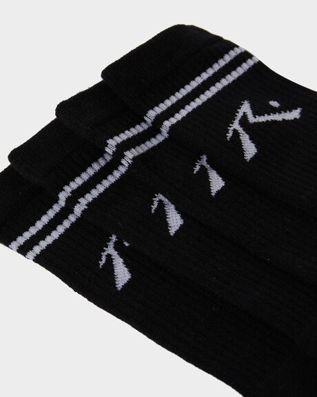 BLACK MENS ACCESSORIES RUSTY SOCKS + UNDERWEAR - SXM0221BLK