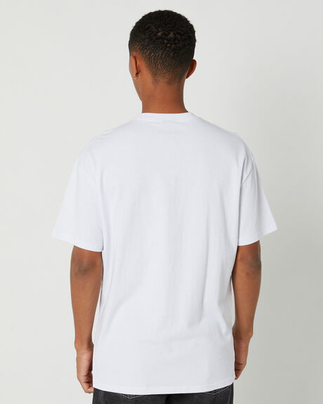 WHITE MENS CLOTHING STUSSY T-SHIRTS + SINGLETS - ST0235003-WHI