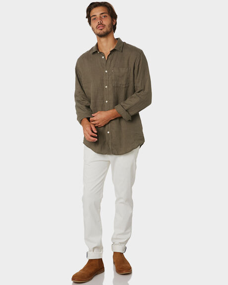 OLIVE MENS CLOTHING ACADEMY BRAND SHIRTS - BA801ARMY