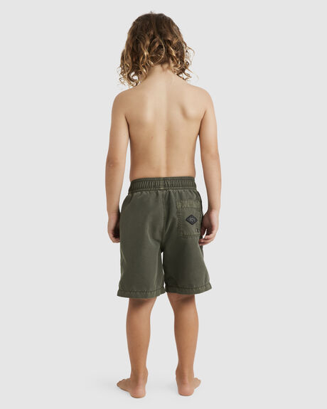 DARK MILITARY KIDS BOYS BILLABONG BOARDSHORTS - UBTBS00106-DMI