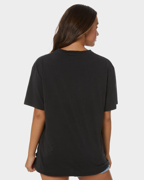 WASHED BLACK WOMENS CLOTHING SILENT THEORY TEES - 60X5011WBLK