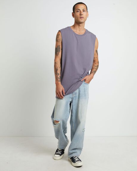 GREY MENS CLOTHING GENERAL PANTS CO. BASICS T-SHIRTS + SINGLETS - 1000105460-GRY-S