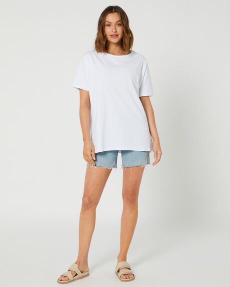WHITE WOMENS CLOTHING SWELL TEES - S8224001_WHT