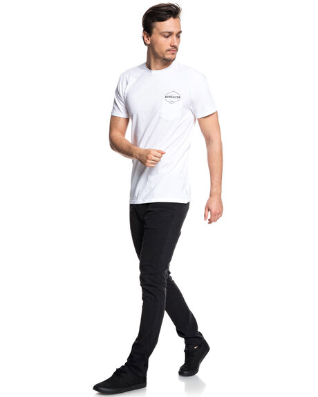 WHITE MENS CLOTHING QUIKSILVER GRAPHIC TEES - EQYZT04957WBB0