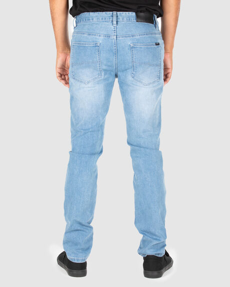 BLUE MENS CLOTHING UNIT JEANS - 223118001-BLUE