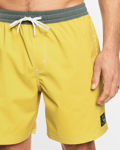GOLDEN OLIVE MENS CLOTHING QUIKSILVER BOARDSHORTS - AQYJV03131-GKH0