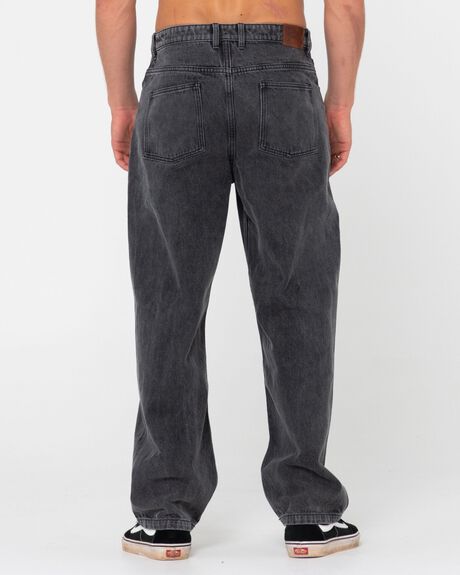 STONE BLACK MENS CLOTHING RUSTY JEANS - P23-DEM0018-STB-30