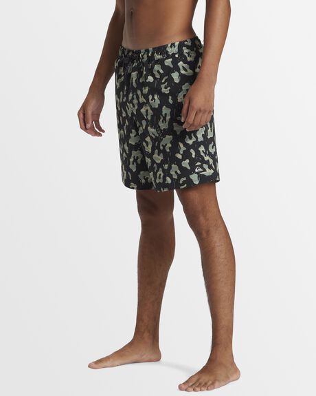 BLACK MENS CLOTHING QUIKSILVER BOARDSHORTS - AQYJV03143-KVJ8
