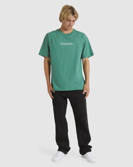 GREEN MENS CLOTHING QUIKSILVER T-SHIRTS + SINGLETS - UQYZT05265-GQE0