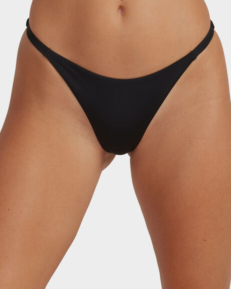 Billabong Sol Searcher Tie Side Tanga Bikini Bottom - Black