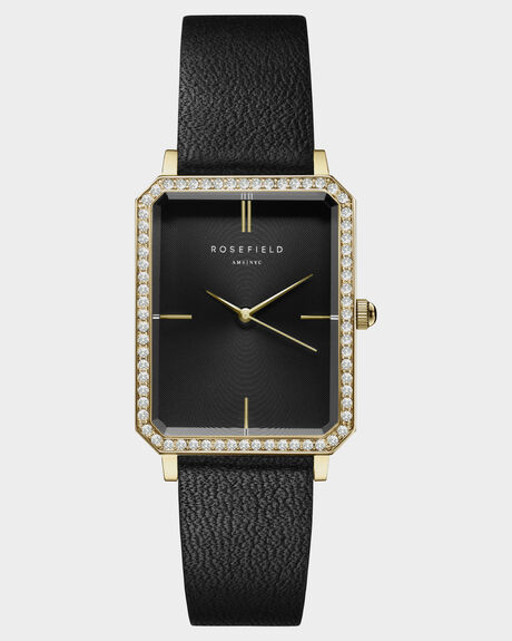 BLACK WOMENS ACCESSORIES ROSEFIELD WATCHES - OBBLG-O51BLACK