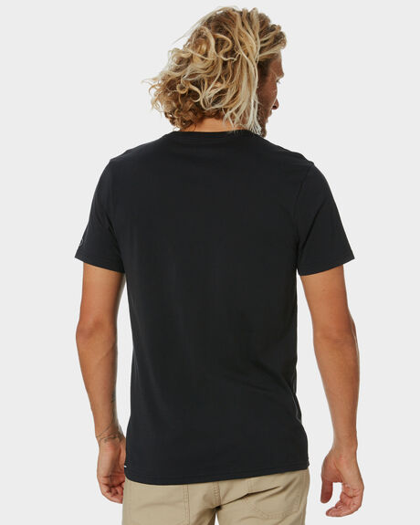 BLACK MENS CLOTHING VOLCOM T-SHIRTS + SINGLETS - A5032074BLK