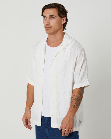 WHITE MENS CLOTHING AFENDS SHIRTS - M234254-WHT