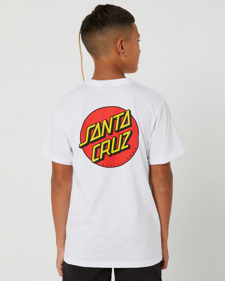 WHITE KIDS BOYS SANTA CRUZ TOPS - SB123-SS02WHI