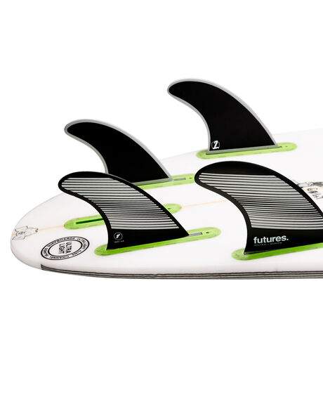GREY BLACK BOARDSPORTS SURF FUTURE FINS FINS - 1165-160-50GRYBK