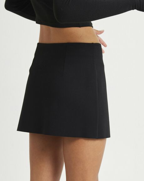 BLACK WOMENS CLOTHING ALICE IN THE EVE SKIRTS - ALWW24228-BLK-XXS