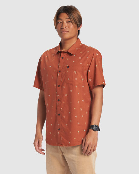 BAKED CLAY HEAT WAVE MENS CLOTHING QUIKSILVER SHIRTS - AQYWT03299-CNS9