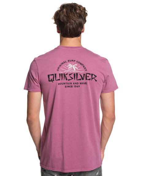 MELLOW MAUVE MENS CLOTHING QUIKSILVER GRAPHIC TEES - EQYZT05008MMB0