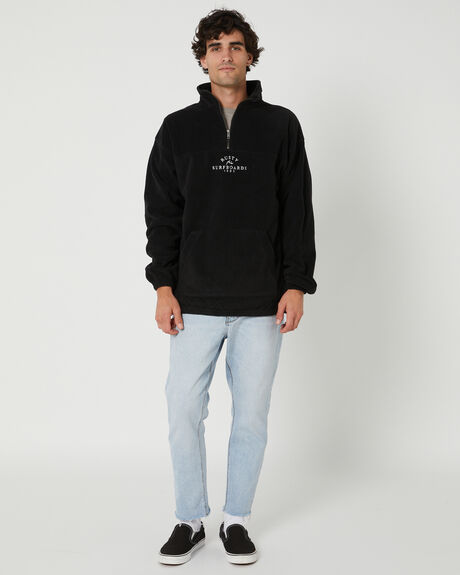 BLACK MENS CLOTHING RUSTY JUMPERS - FTM0883BLK