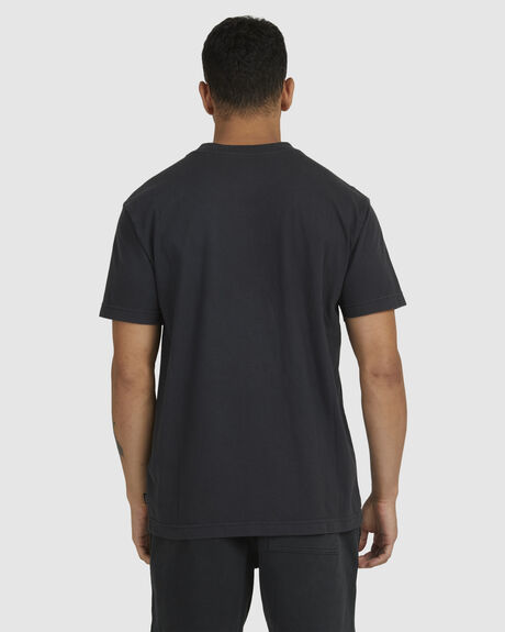 RVCA BLACK MENS CLOTHING RVCA T-SHIRTS + SINGLETS - UVYZT00381-RVB