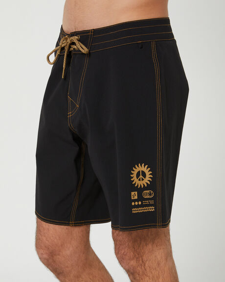 BLACK MENS CLOTHING STAY BOARDSHORTS - SBO-22306BLK