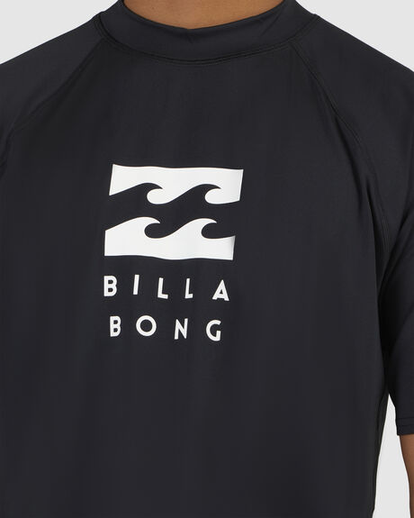 BLACK SURF MENS BILLABONG RASHVESTS - UBYWR00122-BLK