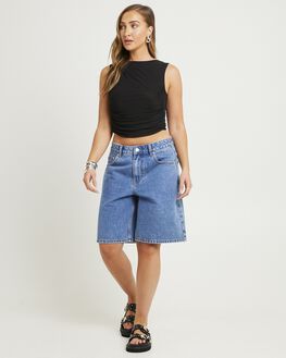 White denim skirt general pants on sale