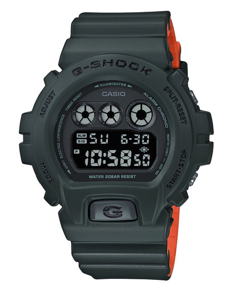 G Shock Dw6900Lu 3D Bi Colour Series Watch Forest Orange