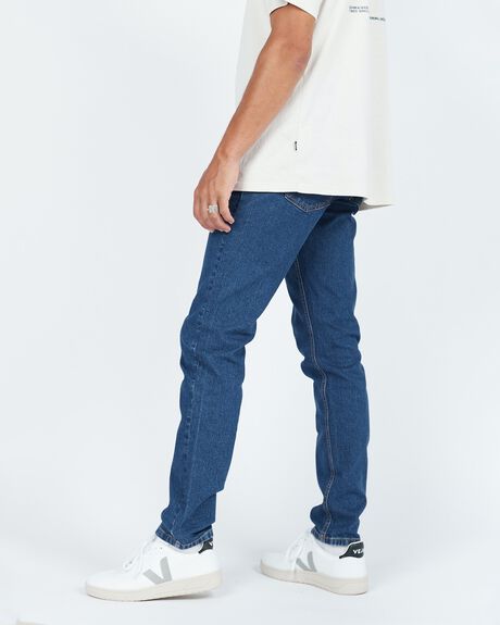 COBBLE DARK RETRO MENS CLOTHING DR DENIM JEANS - 2010111K30364