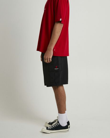 BLACK MENS CLOTHING SPENCER PROJECT SHORTS - SPMS25139-BLK