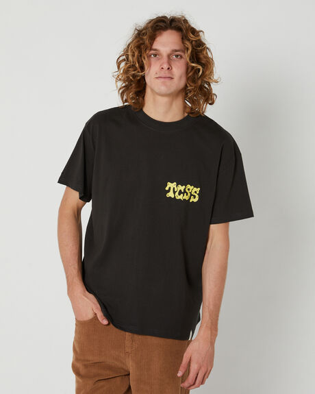 VINTAGE BLACK MENS CLOTHING THE CRITICAL SLIDE SOCIETY GRAPHIC TEES - TE2375VBK