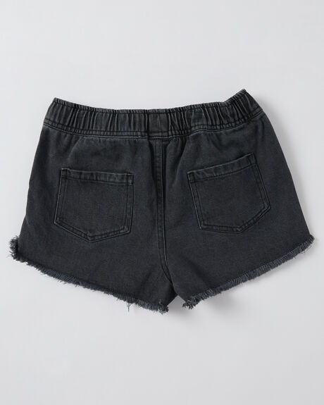 WASHED BLACK KIDS GIRLS SWELL SHORTS + SKIRTS - S6222231WASB