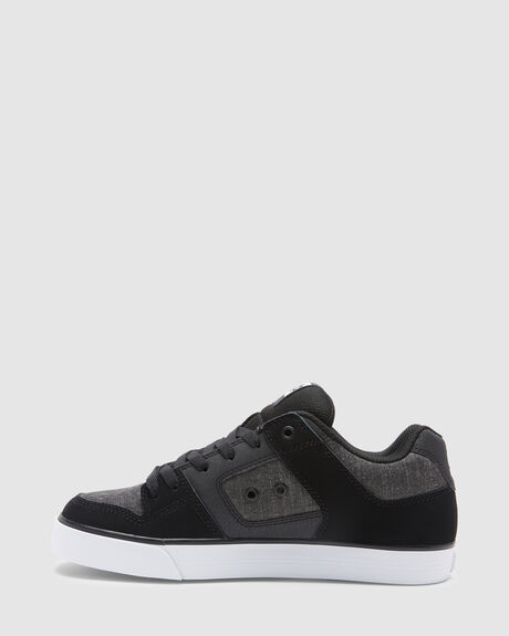 BLACK DARK SLATE MENS FOOTWEAR DC SHOES SNEAKERS - 300660-BDS