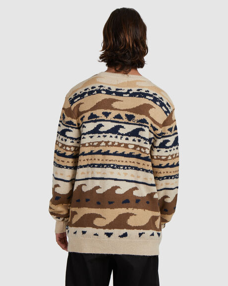 SAND MENS CLOTHING BILLABONG KNITS + CARDIGANS - UBYSW00105-SND