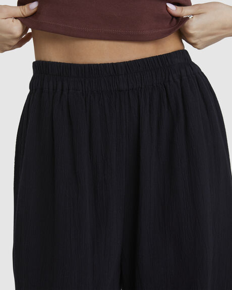 BLACK WOMENS CLOTHING BILLABONG PANTS - UBJNP00116-BLK