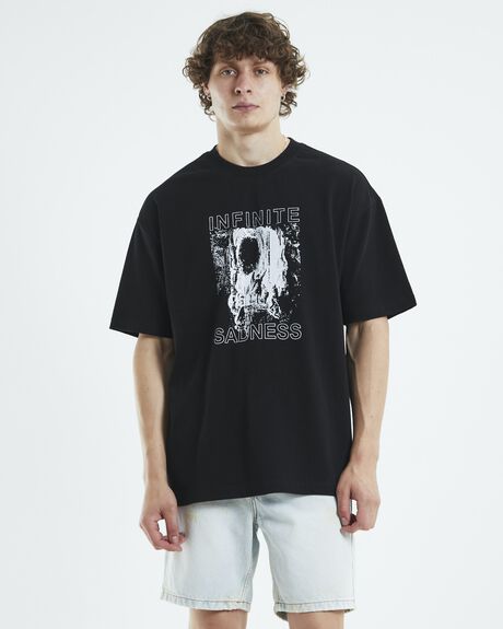 Black Noise White Rain Infinite Sadness T Shirt Black Black SurfStitch