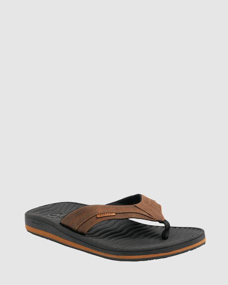 CHOCOLATE MENS FOOTWEAR KUSTOM THONGS - 4977201-CHC