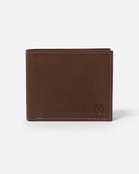 BROWN MENS ACCESSORIES STITCH AND HIDE WALLETS - MW_HENRY_BRN
