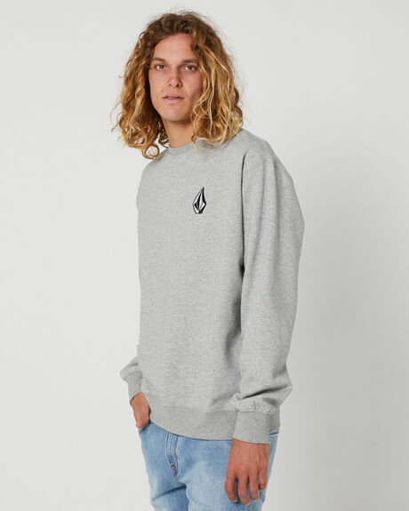 HEATHER GREY MENS CLOTHING VOLCOM JUMPERS - A4602375HGR