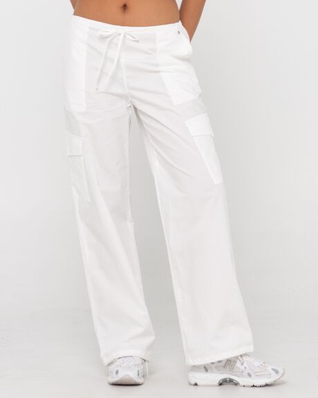 WHITE WOMENS CLOTHING RUSTY PANTS - S23-PAL1367-WHT-10