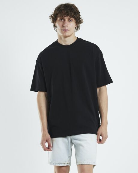 BLACK MENS CLOTHING BLACK NOISE WHITE RAIN T-SHIRTS + SINGLETS - 52201700026