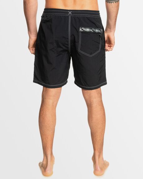 BLACK MENS CLOTHING QUIKSILVER BOARDSHORTS - AQYJV03185-KVJ0