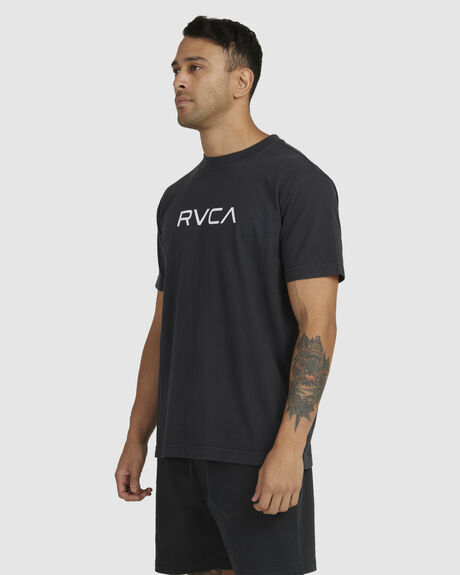 RVCA BLACK MENS CLOTHING RVCA T-SHIRTS + SINGLETS - UVYZT00381-RVB