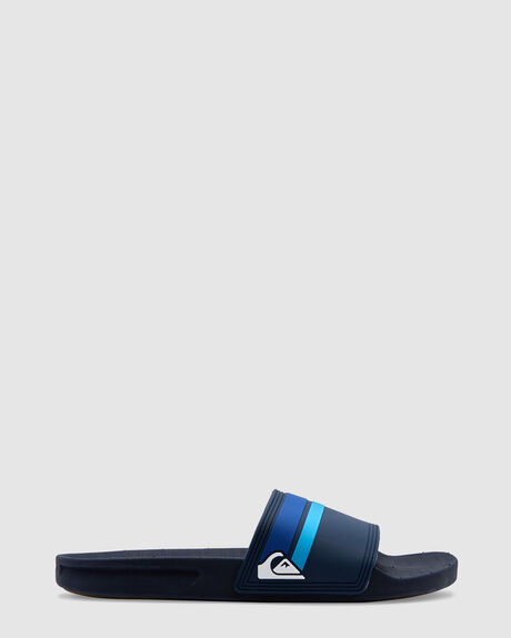 BLUE MENS FOOTWEAR QUIKSILVER SLIDES - AQYL100867-BYJ3
