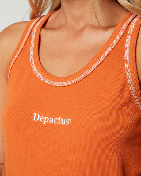 RUST WOMENS CLOTHING DEPACTUS T-SHIRTS + SINGLETS - DEWW23326RST