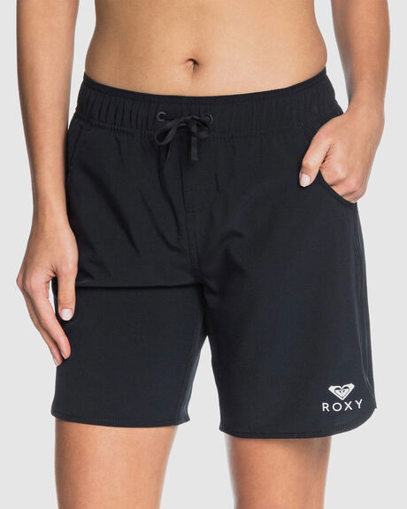 ANTHRACITE WOMENS CLOTHING ROXY SHORTS - ERJBS03163-KVJ0