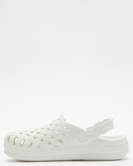 WHITE WOMENS FOOTWEAR REEF SLIDES - CJ0097WHI