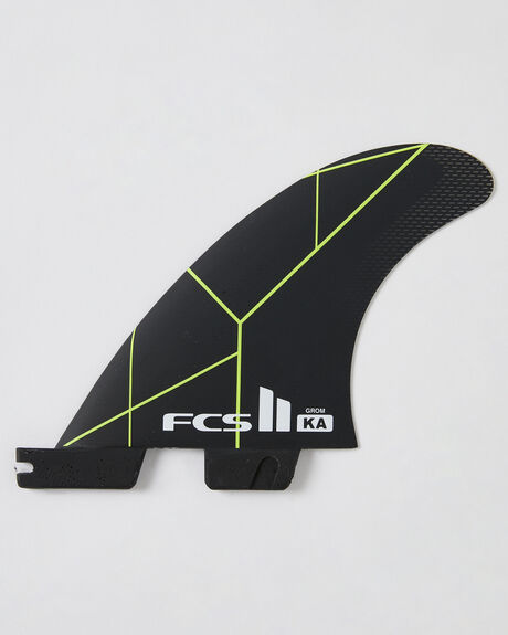 BLACK YELLOW SURF ACCESSORIES FCS FINS - FKA-PC06-TS-RBAC