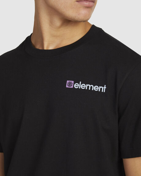 FLINT BLACK MENS CLOTHING ELEMENT T-SHIRTS + SINGLETS - ULYZT00191-FBK